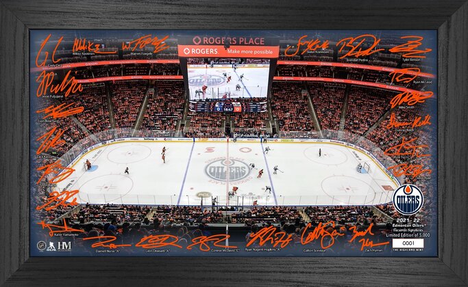 Highland Mint NHL 2021-22 New York Rangers Signature Rink Framed Photo