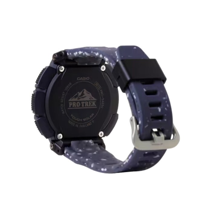 Casio - Men's Pro Trek Tough Solar Digital Silicone Strap Watch
