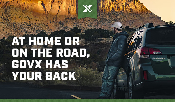 AT HOME OR ON THE ROAD, GOVX HAS YOUR BACK