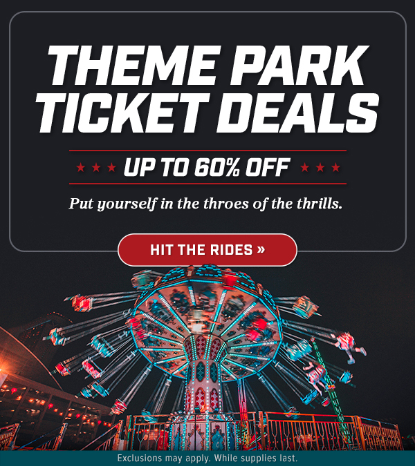 THEME PARK TICKET DISCOUNTS: UP TO 60% OFF