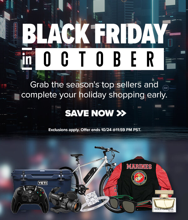 BLACK FRIDAY IN OCTOBER SALE