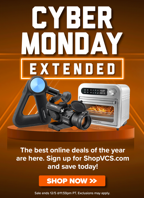 CYBER MONDAY EXTENDED 